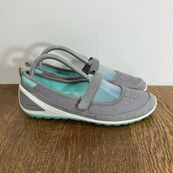 Ecco Shoes Ecco Biom Mary Jane Style Casual Comfort Greyaqua